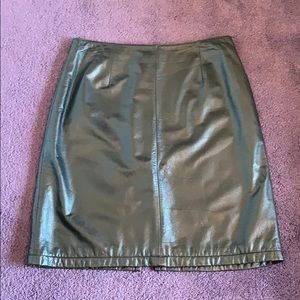 100% LEATHER WILSONS LEATHER BLACK MINI SKIRT